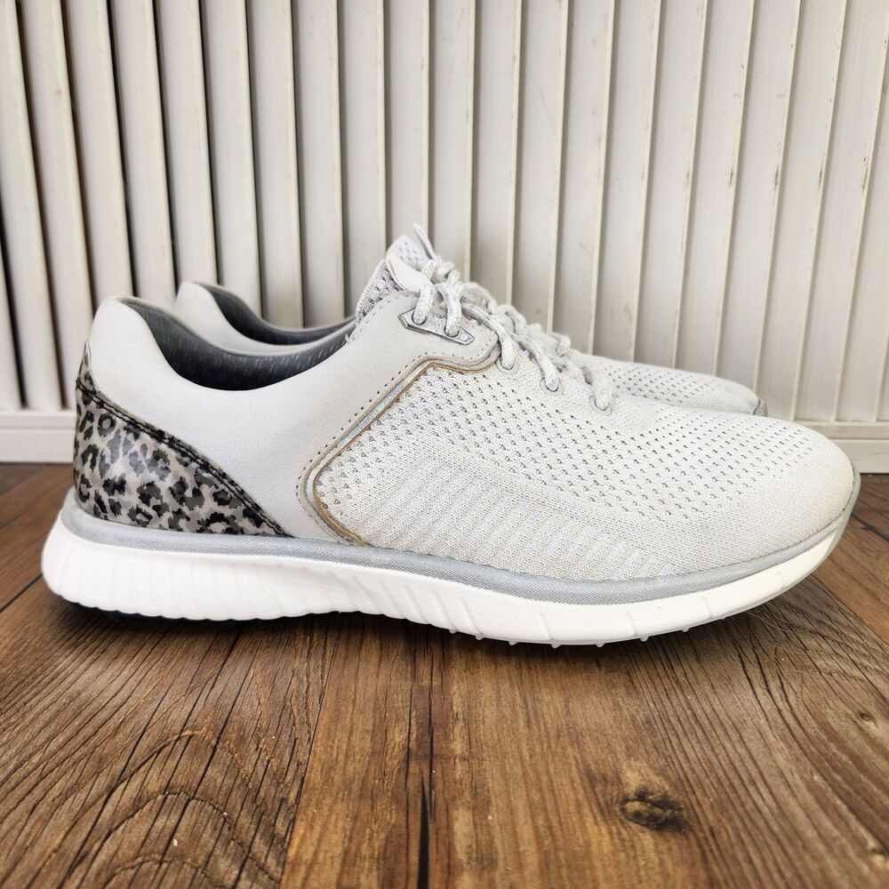 Johnston & Murphy XC4 H1 Sport Golf Shoes Womens 9 M White Spikeless Waterproof